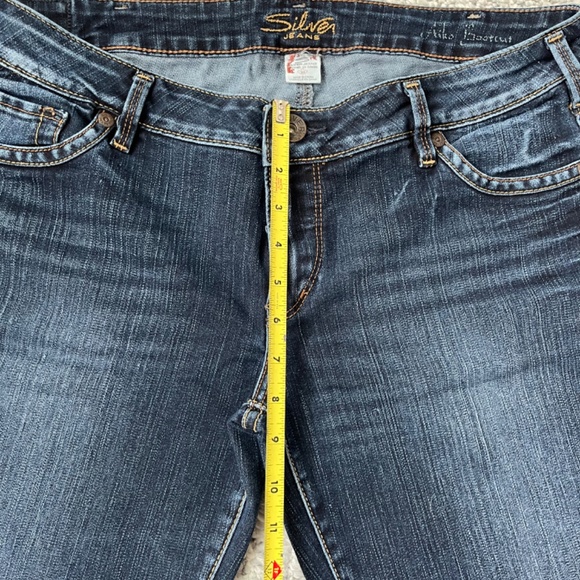 Silver Aiko Bootcut Jeans size 34 inseam 33 retro Y2K excellent condition - Picture 8 of 8